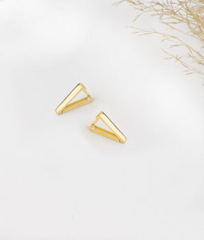 925 Sterling Silver Triangle Hoop Earrings