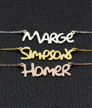 925 Sterling Silver Personalized Name Necklace