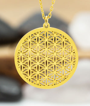 925 Sterling Silver Flower of Life Necklace
