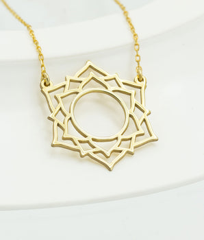 925 Sterling Silver Crown Chakra Necklace