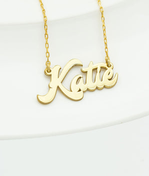 925 Sterling Silver Personalized Calligraphy Name Necklace