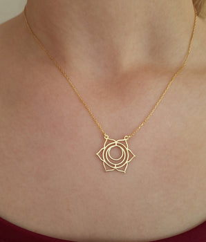925 Sterling Silver Sacral Chakra Necklace