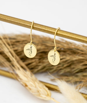 925 Sterling Silver Handmade Krishna Earring