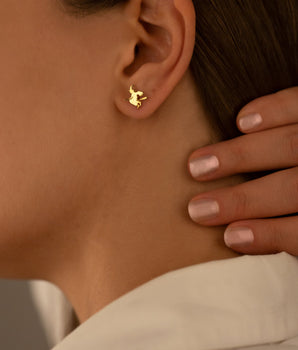 925 Sterling Silver Beautiful & Ugly Witch Studs Earrings