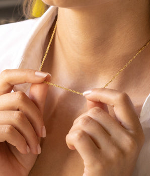 925 Sterling Silver Twist Chain Necklace