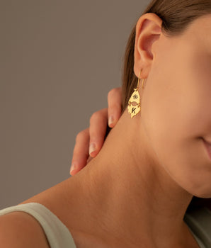 925 Sterling Silver Xmas Santa Claus Drop Earring