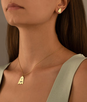 925 Sterling Silver Spooky Boo Necklace