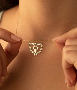 925 Sterling Silver Egypt Jewelry Apophis Necklace