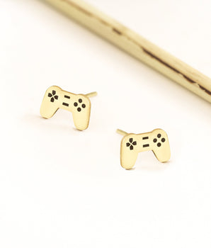 925 Sterling Silver Game Console Stud Earrings