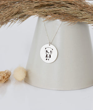 925 Sterling Silver Children's Drawing Necklace