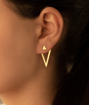 925 Sterling Silver Ear Jacket Earrings