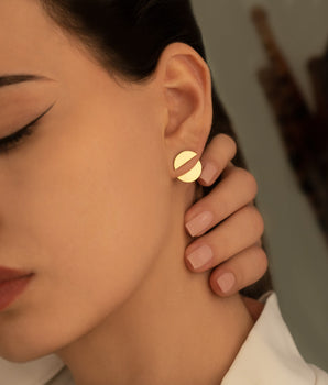 925 Sterling Silver Circle Ear Jacket Earring