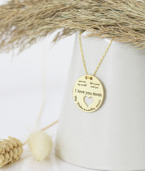925 Sterling Silver Actual Handwriting Charm Necklace