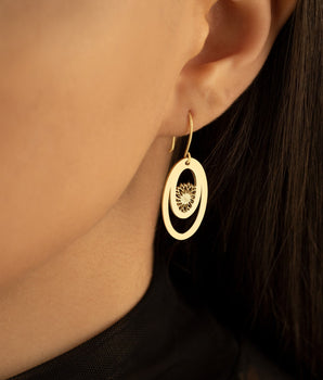 925 Sterling Silver Lotus Earring