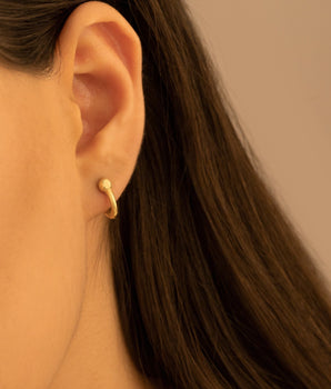 925 Sterling Silver Ball Hoop Earrings