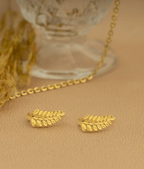 925 Sterling Silver Leaves Hoop Earrings