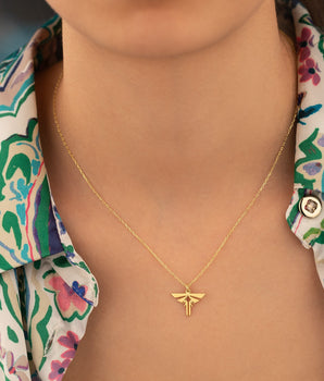 925 Sterling Silver Firefly Necklace