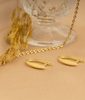 925 Sterling Silver Oval Hoop Earrings Huggie