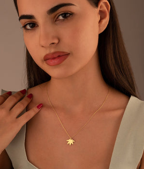 925 Sterling Silver Leaf Necklace