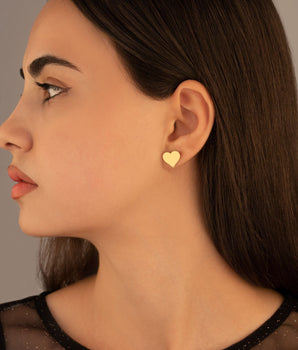 925 Sterling Silver Heart Earring