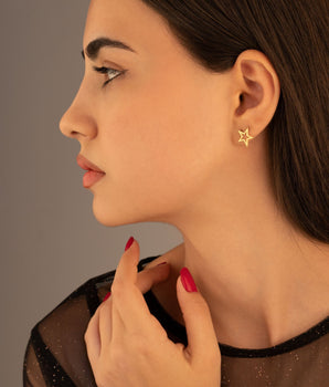 925 Sterling Silver Fallen Star Earrings