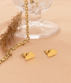 925 Sterling Silver Tiny Cloud Earrings