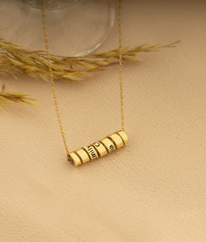 925 Sterling Silver Personalized Roll Necklace