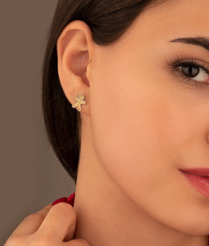 925 Sterling Silver Christmas Gingerbread Earrings